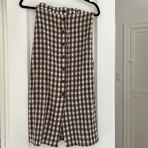 Rita Row Plaid Knit Skirt